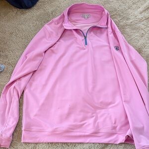 Golf Pink Long Sleeve Quarter-Zip